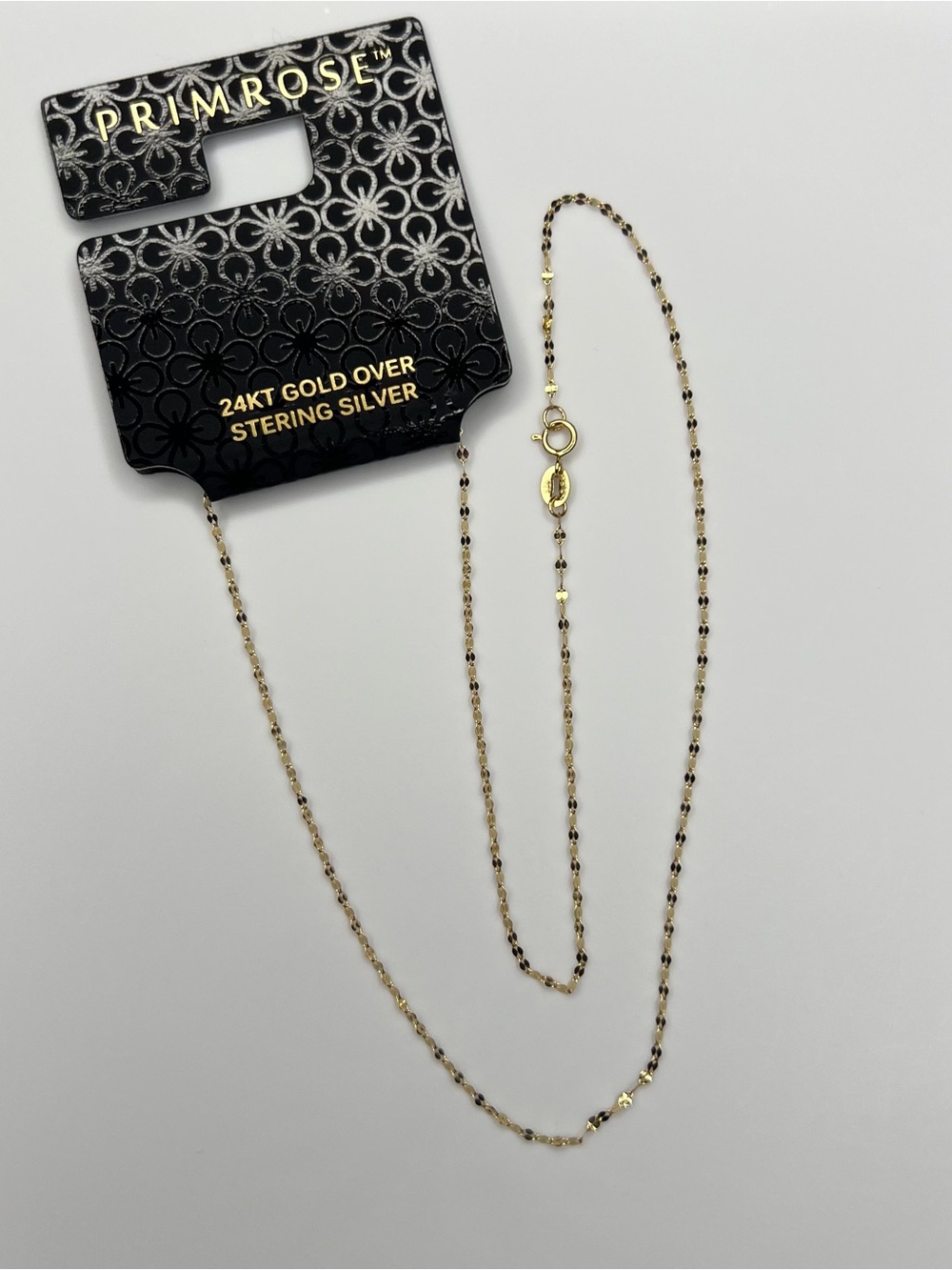 NEW Primrose 24K gold plated over sterling silver 925 Necklace